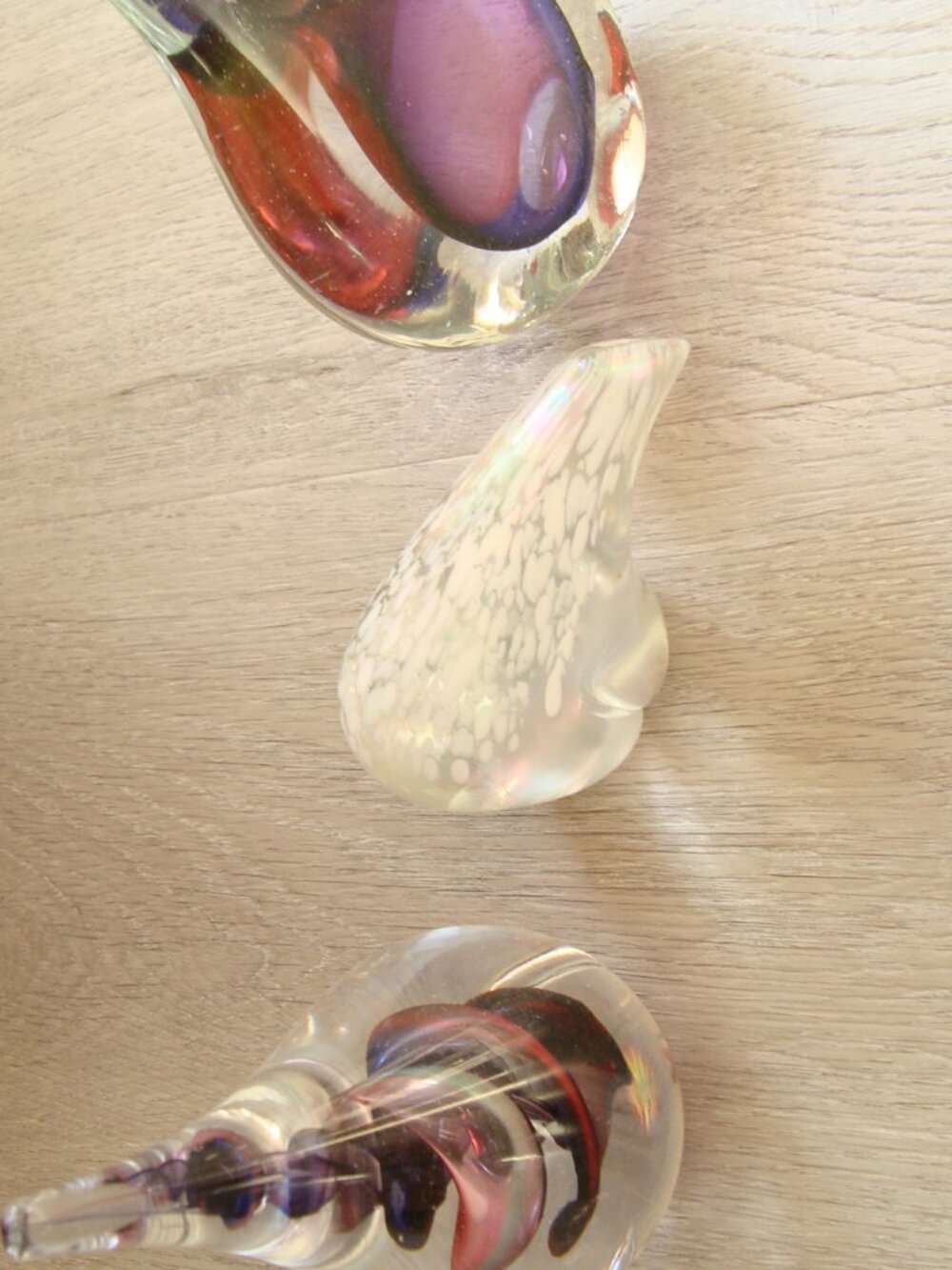 3 VINTAGE PAPER WEIGHT ,2 SIGNED MP